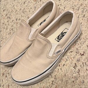Vans Classic Beige Slip-On Shoes